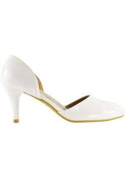 Buty ślubne białe czółenka damskie ze sklepu Kokietki w kategorii Czółenka - zdjęcie 137081944