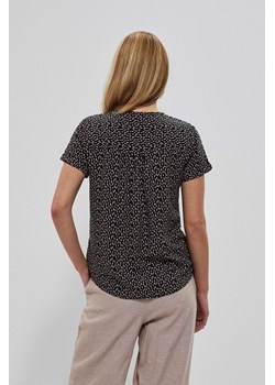 Bluzka koszulowa we wzory czarna ze sklepu Moodo.pl w kategorii Bluzki damskie - zdjęcie 137138653