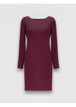 Klasyczna sukienka w kolorze bordo ze sklepu Molton w kategorii Sukienki - zdjęcie 137161160