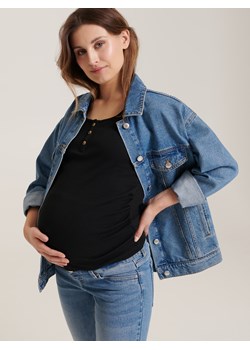 Sinsay - Top bawełniany MAMA - Czarny ze sklepu Sinsay w kategorii Bluzki ciążowe - zdjęcie 137179524