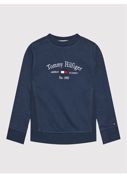 Bluza chłopięca granatowa Tommy Hilfiger na zimę 