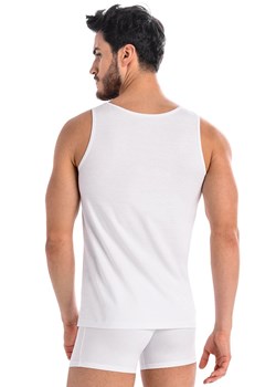 Biały podkoszulek męski tank top Eli 1301, Kolor biały, Rozmiar 3XL, Teyli ze sklepu Intymna w kategorii Podkoszulki męskie - zdjęcie 137665043