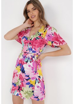 Różowa Sukienka Chionis ze sklepu Born2be Odzież w kategorii Sukienki - zdjęcie 137687533