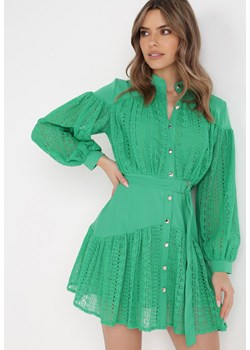 Zielona Sukienka Callessa ze sklepu Born2be Odzież w kategorii Sukienki - zdjęcie 137687700