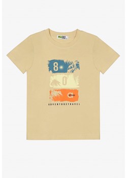 Beżowa T-shirt Hyryllis ze sklepu Born2be Odzież w kategorii Bluzki dziewczęce - zdjęcie 137687764