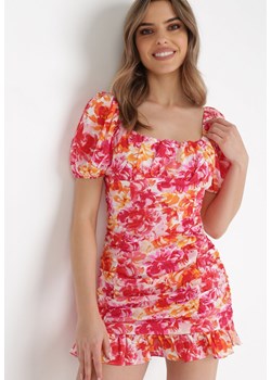 Różowa Sukienka Ampele ze sklepu Born2be Odzież w kategorii Sukienki - zdjęcie 137775231