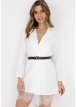 Biała Sukienka Thaderios ze sklepu Born2be Odzież w kategorii Sukienki - zdjęcie 137775262