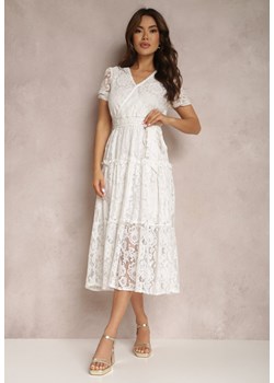 Biała Sukienka Caneope ze sklepu Renee odzież w kategorii Sukienki - zdjęcie 137907081