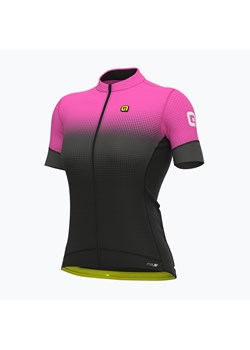 Koszulka rowerowa damska Alé Gradient czarno-różowa L22175543 ze sklepu sportano.pl w kategorii Bluzki damskie - zdjęcie 137970500