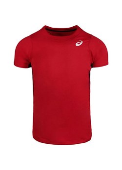 T-shirt chłopięce Asics czerwony z krótkim rękawem 