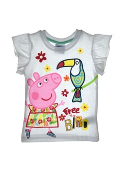 T-shirt dla dzieci Świnka Peppa z ozdobnymi rękawami ze sklepu Sklep Dorotka w kategorii Bluzki dziewczęce - zdjęcie 138337864