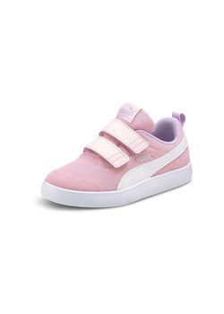 PUMA Buty dziecięce Courtflex Mesh różowe ze sklepu taniesportowe.pl w kategorii Trampki dziecięce - zdjęcie 138426490