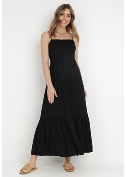 Czarna Sukienka z Wiskozy Amarhinca ze sklepu Born2be Odzież w kategorii Sukienki - zdjęcie 138442151