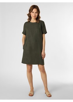 CECIL - Damska sukienka lniana, zielony ze sklepu vangraaf w kategorii Sukienki - zdjęcie 138450104