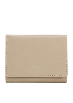 Damski portfel z gładkiej skóry mały beżowy ze sklepu WITTCHEN w kategorii Portfele damskie - zdjęcie 138452602