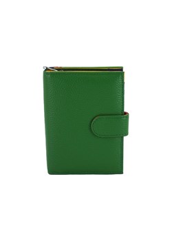 Pojemny kolorowy portfel damski skórzany - Zielony ze sklepu Barberinis w kategorii Portfele damskie - zdjęcie 138501601