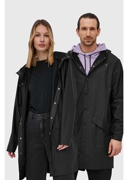 Rains kurtka 12020 Long Jacket kolor czarny przejściowa 12020.01-Black ze sklepu ANSWEAR.com w kategorii Kurtki damskie - zdjęcie 138536932