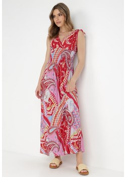 Bordowa Sukienka Barbilla ze sklepu Born2be Odzież w kategorii Sukienki - zdjęcie 138541080