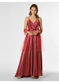 Unique Damska sukienka wieczorowa z etolą Kobiety Sztuczne włókno malinowy jednolity ze sklepu vangraaf w kategorii Sukienki - zdjęcie 138581451