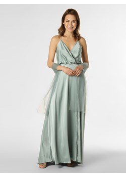 Unique Damska sukienka wieczorowa z etolą Kobiety Sztuczne włókno seledynowy jednolity ze sklepu vangraaf w kategorii Sukienki - zdjęcie 138581452