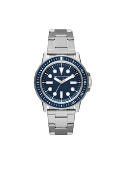 Zegarek Armani Exchange - Leonardo AX1861 Silver/Navy ze sklepu eobuwie.pl w kategorii Zegarki - zdjęcie 138622174