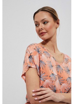 Koszula z wiskozy z odkrytymi plecami ze sklepu Moodo.pl w kategorii Bluzki damskie - zdjęcie 138640614