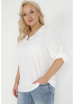 Biała Bluzka Althiope ze sklepu Born2be Odzież w kategorii Bluzki damskie - zdjęcie 138641160
