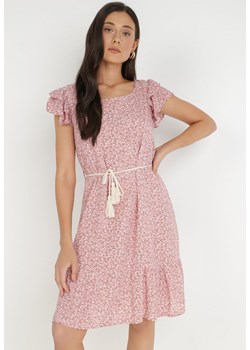 Ciemnoróżowa Sukienka Oreithousa ze sklepu Born2be Odzież w kategorii Sukienki - zdjęcie 138745692