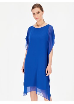 Zwiewna niebieska sukienka z kryształkami Potis & Verso Monika ze sklepu Eye For Fashion w kategorii Sukienki - zdjęcie 138751382