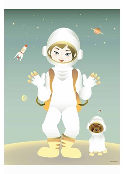 Vissevasse plakat The Astronaut 50x70 cm ze sklepu ANSWEAR.com w kategorii Dekoracje ścienne - zdjęcie 138752511