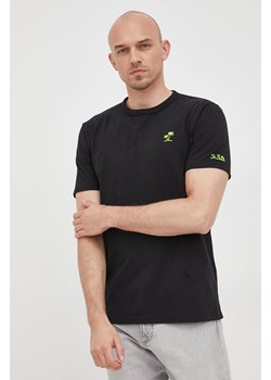 MC2 Saint Barth t-shirt bawełniany kolor czarny gładki ze sklepu ANSWEAR.com w kategorii T-shirty męskie - zdjęcie 138753560