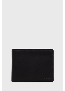 BOSS portfel skórzany 50470436 męski kolor czarny 50470436 ze sklepu ANSWEAR.com w kategorii Portfele męskie - zdjęcie 138804932