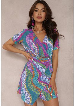 Niebiesko-Fioletowa Sukienka Phoebike ze sklepu Renee odzież w kategorii Sukienki - zdjęcie 138814052