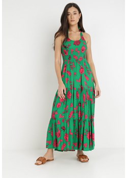 Zielona Sukienka z Wiskozy Damaleia ze sklepu Born2be Odzież w kategorii Sukienki - zdjęcie 138880212