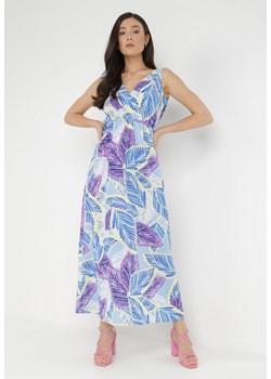 Niebieska Sukienka Agatheia ze sklepu Born2be Odzież w kategorii Sukienki - zdjęcie 138892101
