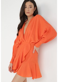 Pomarańczowa Sukienka Appobe ze sklepu Born2be Odzież w kategorii Sukienki - zdjęcie 138892143