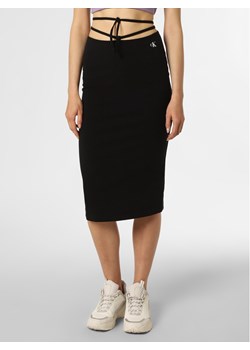 Calvin Klein Jeans Spódnica damska Kobiety Bawełna czarny jednolity ze sklepu vangraaf w kategorii Spódnice - zdjęcie 138901733