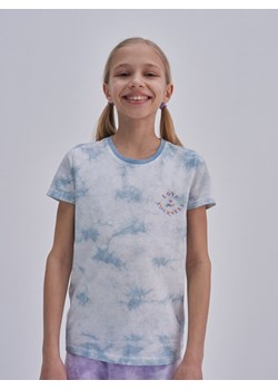 Koszulka dziewczęca tie-dye niebieska Lotka 400 ze sklepu Big Star w kategorii Bluzki dziewczęce - zdjęcie 138918242