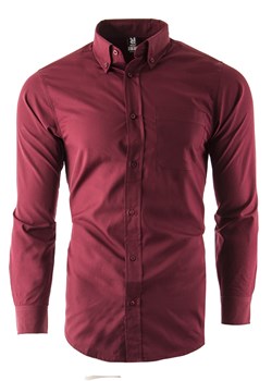 Koszula męska z długim rękawem 5504 - czerwona ze sklepu Risardi w kategorii Koszule męskie - zdjęcie 138924450