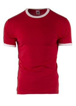 koszulka  Rolly 010 - czerwona/biała ze sklepu Risardi w kategorii T-shirty męskie - zdjęcie 138924464