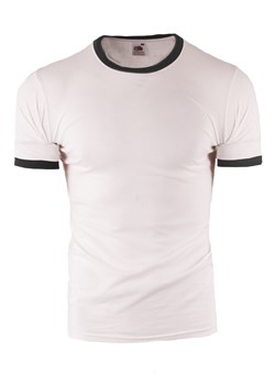 koszulka  Rolly 010 - biała/czarna ze sklepu Risardi w kategorii T-shirty męskie - zdjęcie 138924470