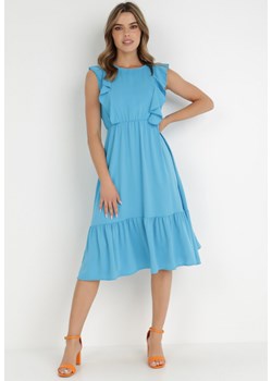 Niebieska Sukienka Klymamia ze sklepu Born2be Odzież w kategorii Sukienki - zdjęcie 138927364