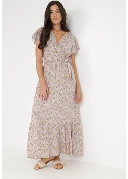 Jasnoróżowa Sukienka z Wiskozy Althis ze sklepu Born2be Odzież w kategorii Sukienki - zdjęcie 138927382