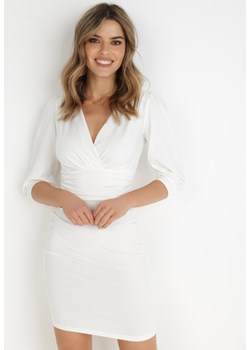 Biała Sukienka Agathinca ze sklepu Born2be Odzież w kategorii Sukienki - zdjęcie 139172864