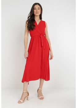 Czerwona Sukienka Iolaera ze sklepu Born2be Odzież w kategorii Sukienki - zdjęcie 139240201