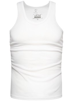 Koszulka męska tank top biała Recea ze sklepu Recea.pl w kategorii T-shirty męskie - zdjęcie 139244704
