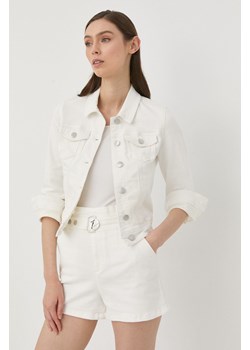 Morgan kurtka jeansowa damska kolor biały przejściowa ze sklepu ANSWEAR.com w kategorii Kurtki damskie - zdjęcie 139332020