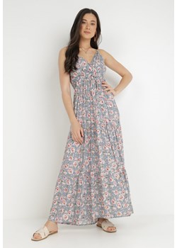Niebiesko-Różowa Sukienka z Wiskozy Arcol ze sklepu Born2be Odzież w kategorii Sukienki - zdjęcie 139400913