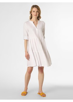 Apriori Damska sukienka lniana Kobiety len biały jednolity ze sklepu vangraaf w kategorii Sukienki - zdjęcie 139411523