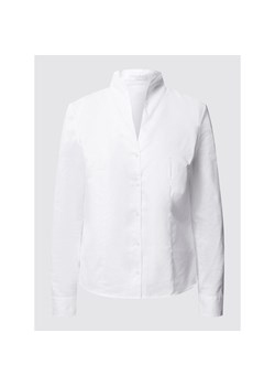 Bluzka z bawełny ze spiczastym dekoltem model ‘Amelia’ ze sklepu Peek&Cloppenburg  w kategorii Koszule damskie - zdjęcie 139416971